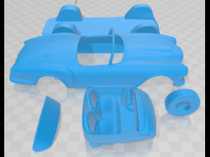 lancia aurelia gt convertible 1954 printable car 3D Print Model