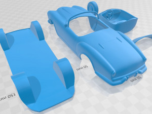 lancia aurelia gt convertible 1954 printable car 3D Print Model