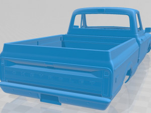 chevrolet c10 cheyenne pickup 1971 printable body car 3D 프린트 모델
