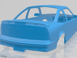 pontiac sunbird gt coupe 1986 printable body car 3D Принт Модель