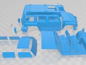 hummer h3 2010 printable car Model do druku 3D