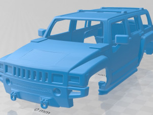 hummer h3 2010 printable body car 3Dプリントモデル