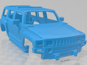 hummer h3 2010 printable body car 3D Druckmodell