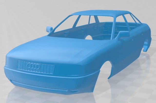 audi 80 b3 1986 printable body car 3D Print Model .c4d .max .obj .3ds .fbx .stl .blend 