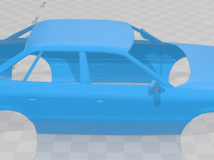 audi 80 b3 1986 printable body car 3D Print Model