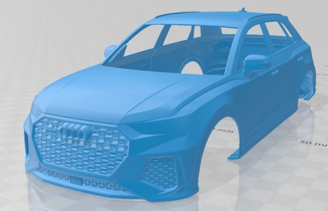 audi q3 rs 2020 printable body car 3D Принт Модель .c4d .max .obj .3ds .fbx .stl .blend 