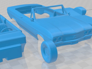buick skylark convertible 1964 printable car Modello di stampa 3D