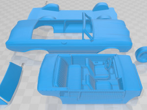 buick skylark convertible 1964 printable car Modello di stampa 3D