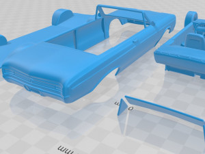 buick skylark convertible 1964 printable car Modello di stampa 3D