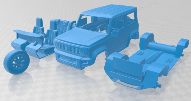 suzuki jimny sierra 2019 printable car Modelo de Impressão 3D .c4d .max .obj .3ds .fbx .stl .blend 
