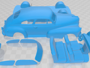 chevrolet fleetline aero sedan 1948 printable car Modèles 3D en vedette