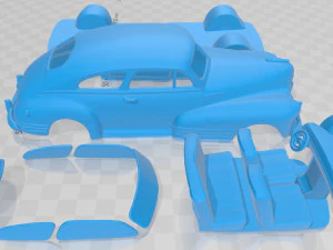 chevrolet fleetline aero sedan 1948 printable car 3D Print Model