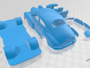 chevrolet fleetline aero sedan 1948 printable car Modèles 3D en vedette