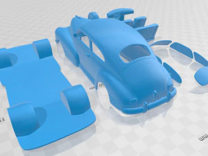 chevrolet fleetline aero sedan 1948 printable car 3D Print Model