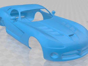 viper srt10 2010 printable body car 3D Print Model