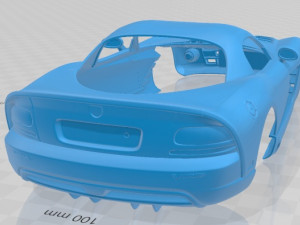 viper srt10 2010 printable body car 3D 프린트 모델