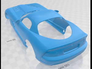 viper srt10 2010 printable body car 3D Print Model