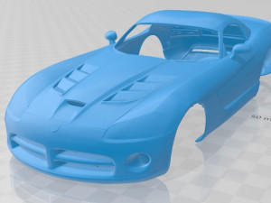 viper srt10 2010 printable body car 3D 프린트 모델