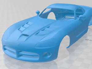 viper srt10 2010 printable body car 3D Print Model
