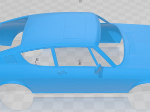 audi 100 coupe s 1970 printable body car Model do druku 3D