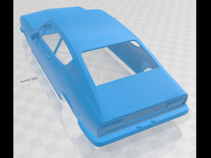 audi 100 coupe s 1970 printable body car Model do druku 3D