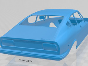 audi 100 coupe s 1970 printable body car Model do druku 3D