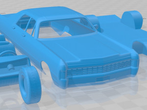 chrysler imperial lebaron 4 door hardtop 1971 printable car 3D Print Model