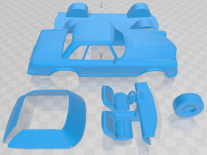 mercedes benz sl w113 1963 printable car Modèles 3D en vedette