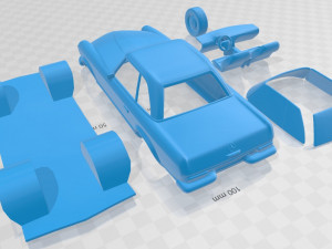 mercedes benz sl w113 1963 printable car Modèles 3D en vedette