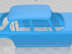 maserati quattroporte 1966 printable body car Modello di stampa 3D