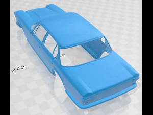 maserati quattroporte 1966 printable body car 3D Print Model