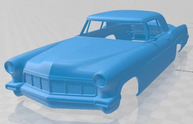 lincoln continental mark ii 1956 printable body car 3D Print Model .c4d .max .obj .3ds .fbx .stl .blend 