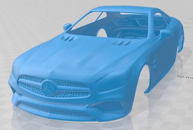 mercedes benz sl class 2015 printable body car 3Dプリントモデル .c4d .max .obj .3ds .fbx .stl .blend 