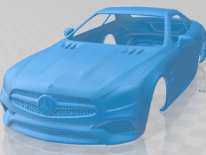 mercedes benz sl class 2015 printable body car 3Dプリントモデル