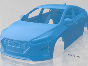 hyundai ioniq hybrid 2019 printable body car 3D Print Model