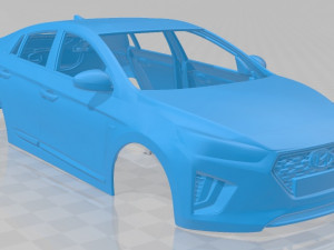 hyundai ioniq hybrid 2019 printable body car 3D प्रिंट मॉडल