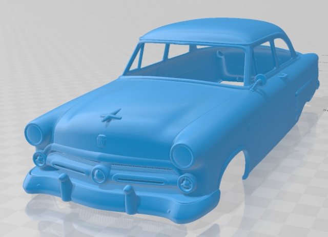 mainline 70a tudor sedan 1952 printable body car 3D 打印模型 .c4d .max .obj .3ds .fbx .stl .blend 