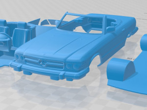 mercedes benz sl class r107 us 1974 printable car 3D Print Model