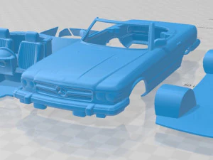 mercedes benz sl class r107 us 1974 printable car 3D Print Model