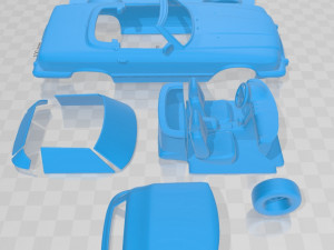 mercedes benz sl class r107 us 1974 printable car 3D 프린트 모델