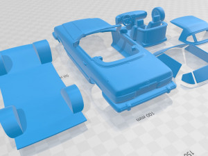 mercedes benz sl class r107 us 1974 printable car 3D 프린트 모델