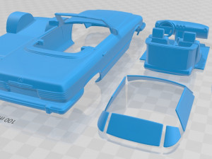 mercedes benz sl class r107 us 1974 printable car 3D 프린트 모델