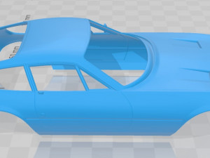ferrari 365 daytona gtb4 1972 printable body car 3D 打印模型