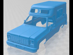 시보레 블레이저 샬레 1976 인쇄 가능한 차체 자동차 3D 프린트 모델