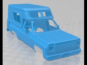 chevrolet blazer chalet 1976 printable body car Modello di stampa 3D