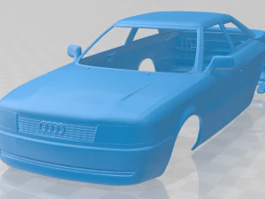 audi coupe 8b 1988 carrocer&iacute;a imprimible coche Modelo de impresión 3D