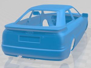 audi coupe 8b 1988 printable body car 3D printmodel