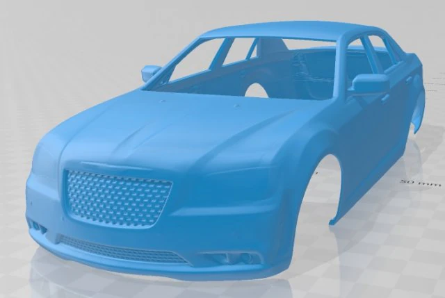 chrysler 300 srt8 2012 printable body car 3D Print Model .c4d .max .obj .3ds .fbx .stl .blend