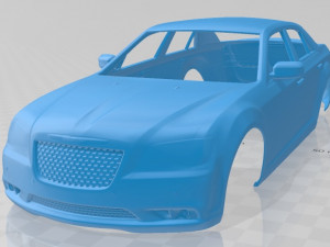 chrysler 300 srt8 2012 printable body car Modello di stampa 3D