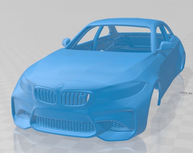 m2 f87 coupe 2015 printable body car 3D Baskı Modeli .c4d .max .obj .3ds .fbx .stl .blend 